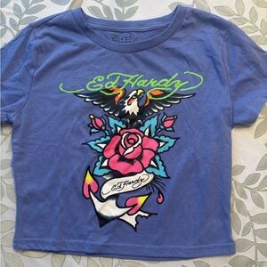 Ed Hardy Women’s Crop Tee size M